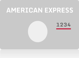 AMERICAN EXPRESS カード裏面（4ケタ）